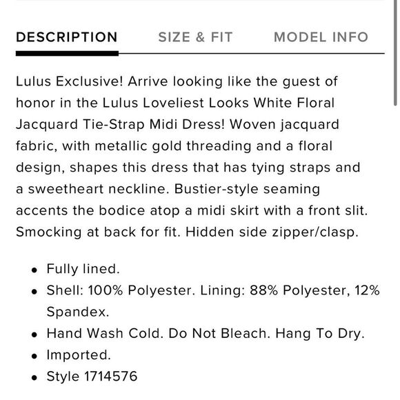 Lulus white midi dress - Picture 7 of 15